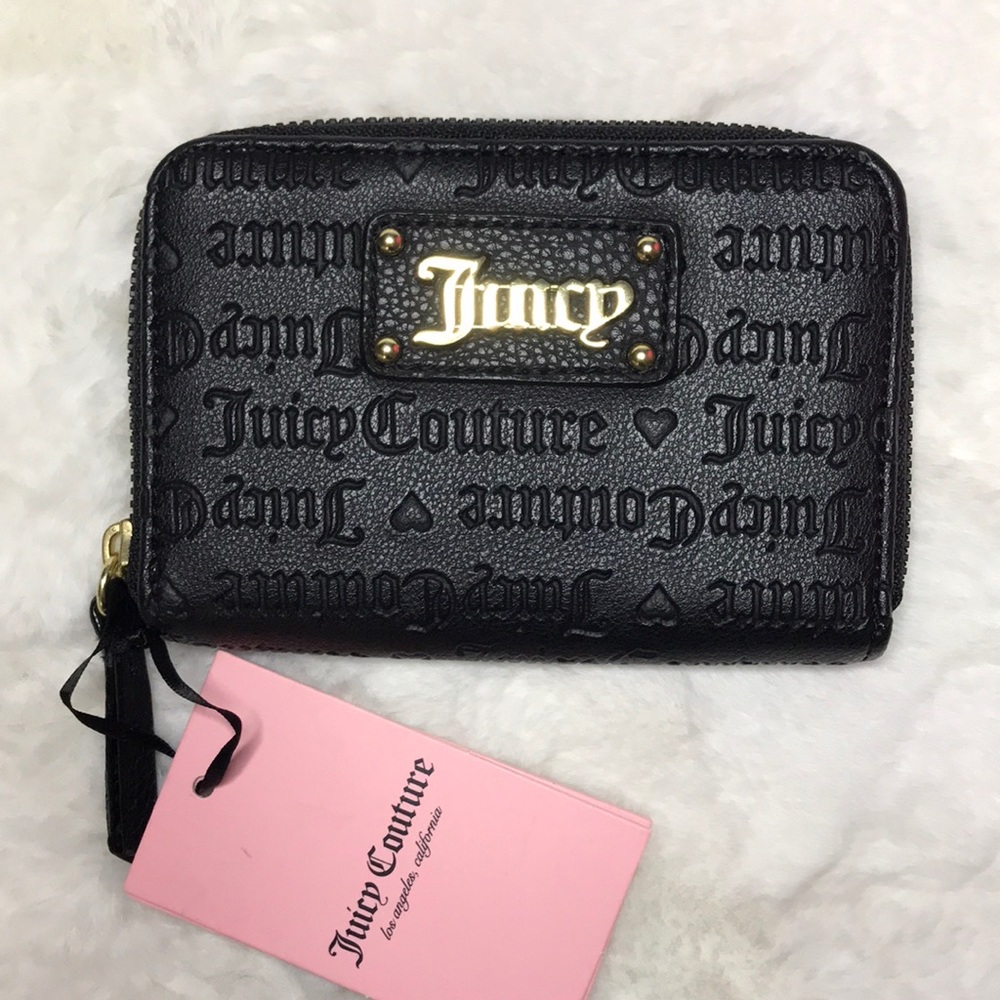 Juicy Couture black heart and soul wallet